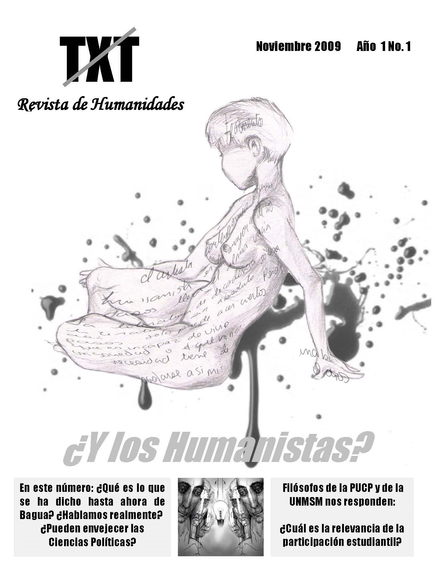 Portada de TXT 1. Humanidades (2009)